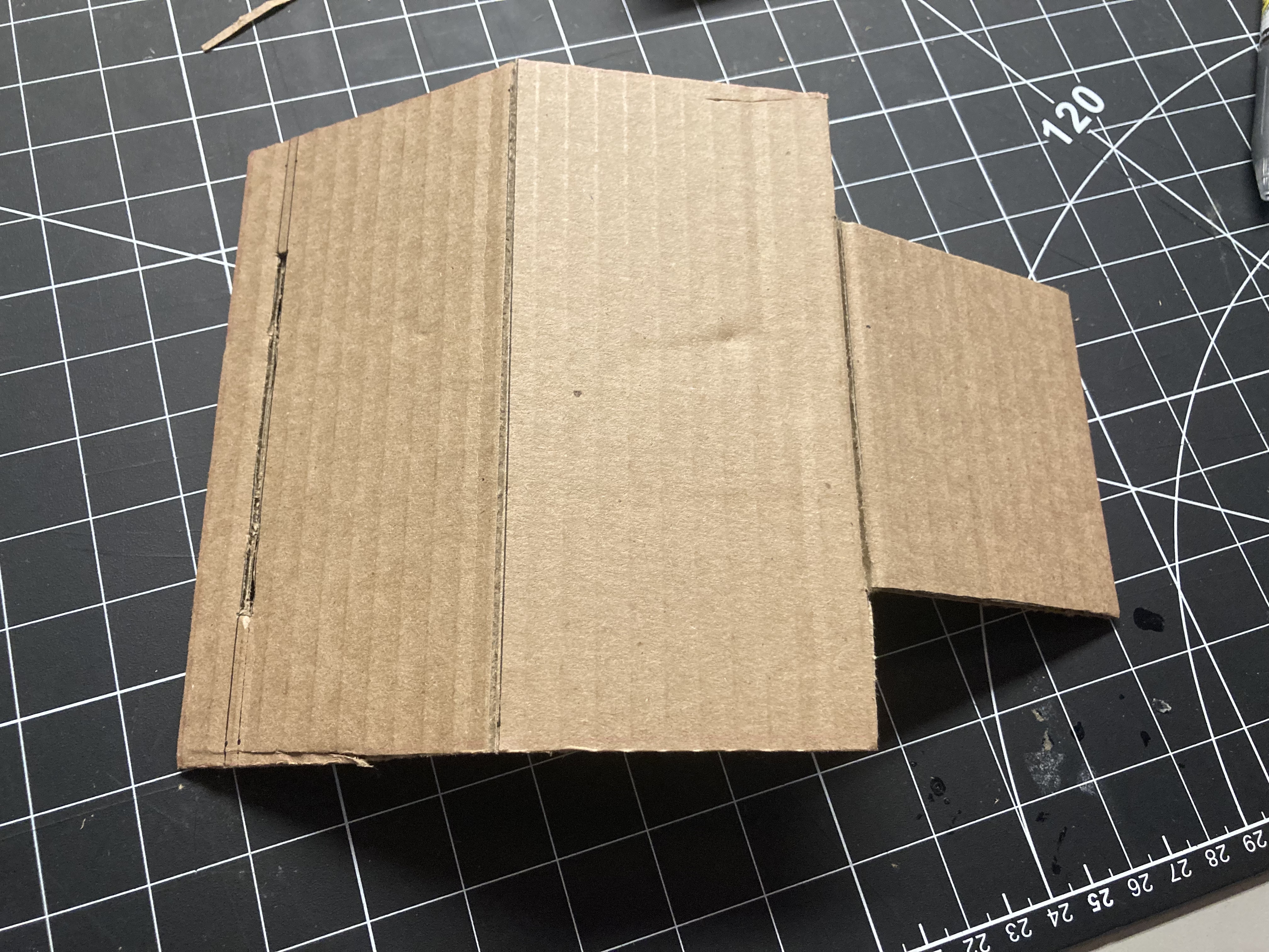 Fold at the corresponding position