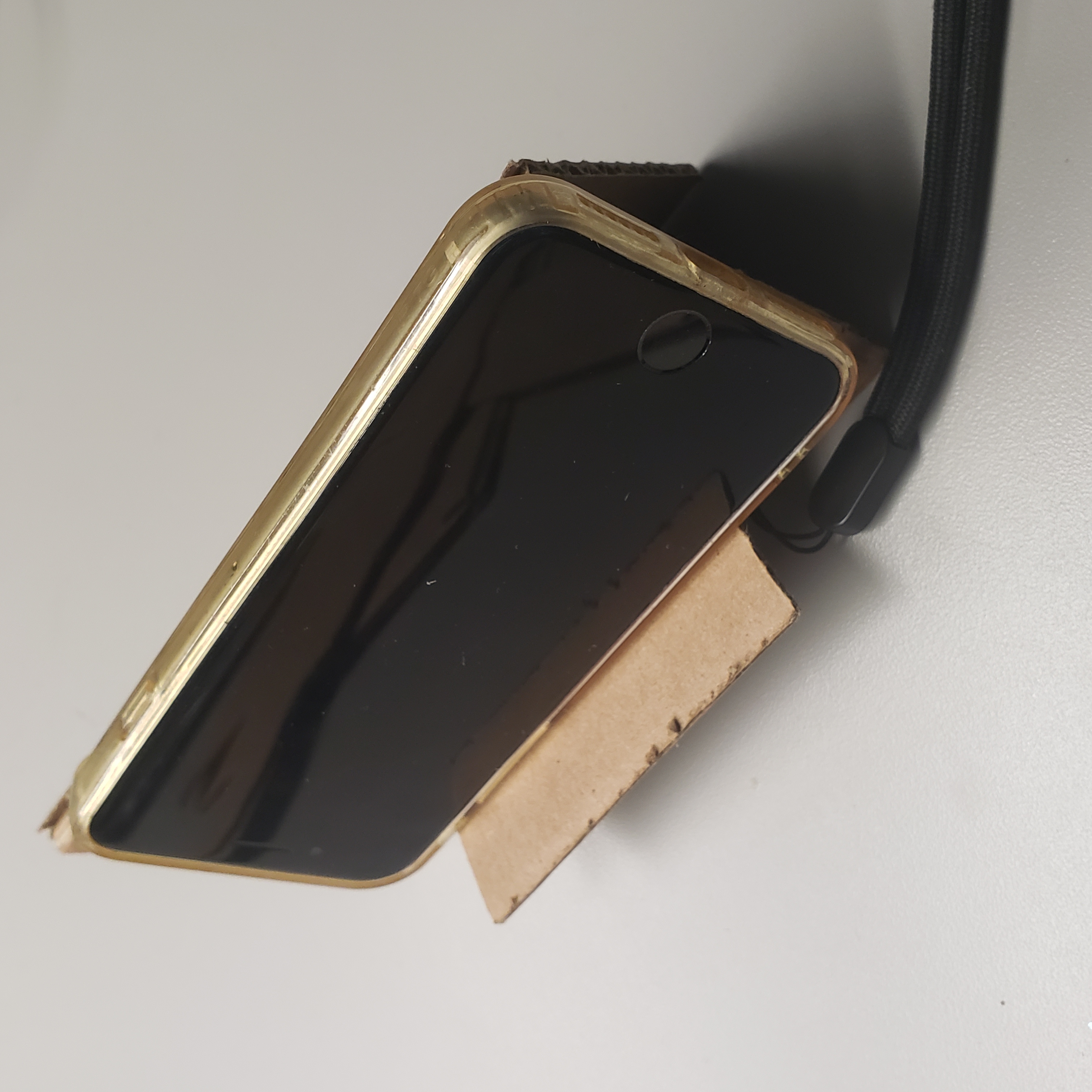 Testing the Cellphone stand, found out the angles need to be adjusted.