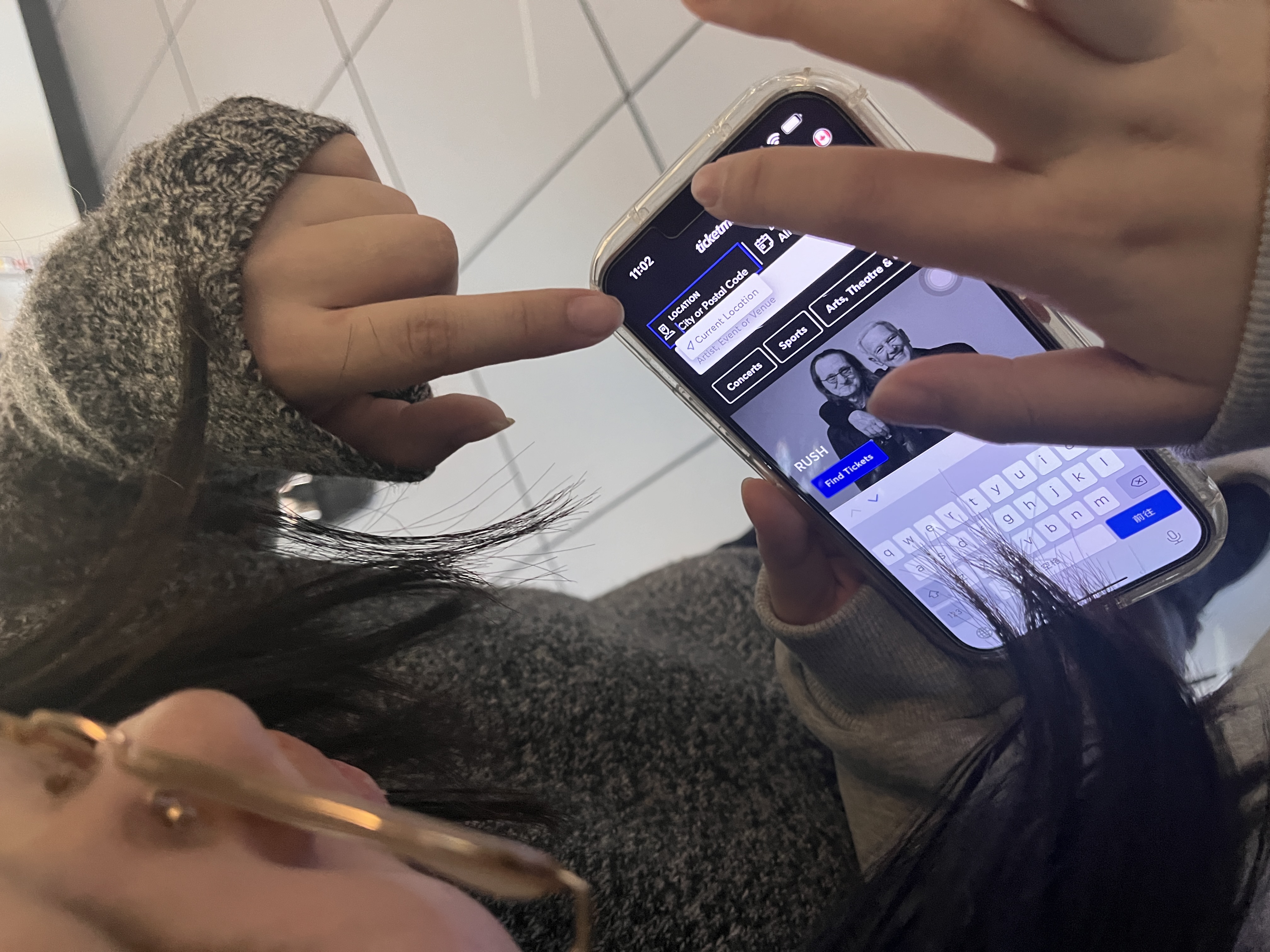 At the beginning of the performance. We immediately encountered an issue as first-time users of the ticketing software. Rather than selecting a time slot right away, we first looked for information about the concert we wanted to attend.